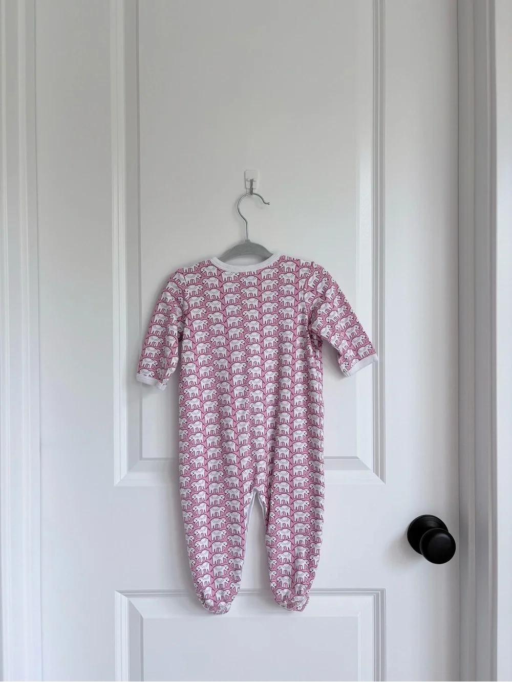 Roller Rabbit Pima Cotton Hathi Elephant Footie Pajamas in Pink